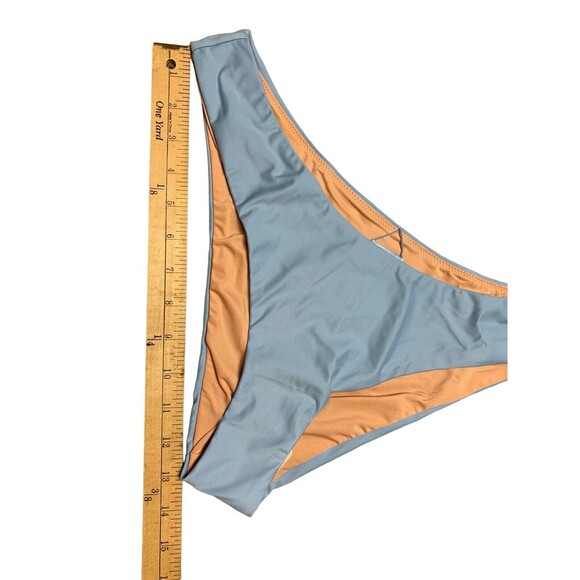 New! J.Crew Bikini Bottom Women’s Large Curved Waist Cheeky Blue Mist BC125 - Picture 3 of 7